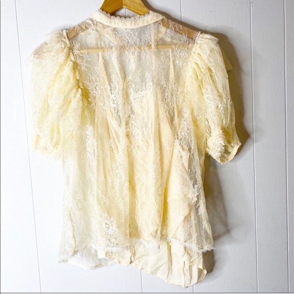 Free People | Secret Admirer Lace Top Blouse new - Picture 5 of 7